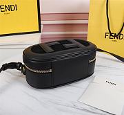 Fendi Mini Camera Case Suede/Leather Black 8BS058AHSB 21x8x13cm - 4
