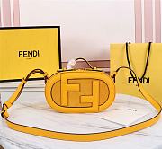 Fendi Mini Camera Case Suede/Leather Yellow 8BS058AHSB 21x8x13cm - 1