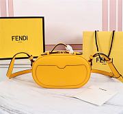 Fendi Mini Camera Case Suede/Leather Yellow 8BS058AHSB 21x8x13cm - 6