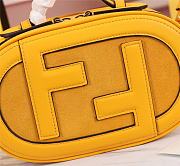 Fendi Mini Camera Case Suede/Leather Yellow 8BS058AHSB 21x8x13cm - 2