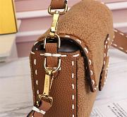 Fendi Baguette Fur Brown 8BR600AH96 27×6×15cm - 6