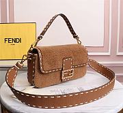 Fendi Baguette Fur Brown 8BR600AH96 27×6×15cm - 3