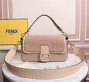 Fendi Baguette Fur Light Beige 8BR600AH96 27×6×15cm - 1