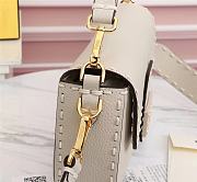 Fendi Baguette Leather White 8BR600AH96 27×6×15cm - 6
