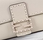 Fendi Baguette Leather White 8BR600AH96 27×6×15cm - 2