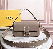 Fendi Baguette Leather Beige 8BR600AH96 27×6×15cm - 1