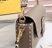 Fendi Baguette Leather Beige 8BR600AH96 27×6×15cm - 6