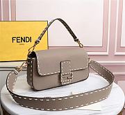 Fendi Baguette Leather Beige 8BR600AH96 27×6×15cm - 3