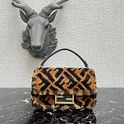 Fendi Baguette Fur FF Print 18x4×11cm - 1