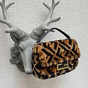 Fendi Baguette Fur FF Print 18x4×11cm - 4