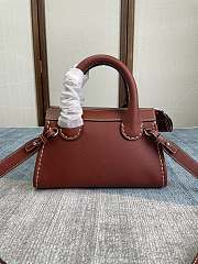 Chloe Mini Edith Bag Leather Brown 26.5x16x11cm - 3