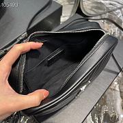 Ysl Lou Camera Bag in Quilted Leather Silver-tone Metal Black 612544 23x16x6cm - 2