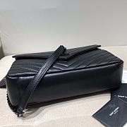 Ysl Large College In Leather Black-tone Metal Black 600278 32x21x8cm - 4