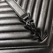 Ysl Large College In Leather Black-tone Metal Black 600278 32x21x8cm - 6