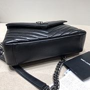 Ysl Medium College In Leather Black 6002791 24x17x6cm - 4