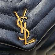 Ysl Small Loulou In Leather Black 494699 23x17x9cm - 3
