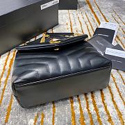 Ysl Small Loulou In Leather Black 494699 23x17x9cm - 4
