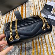 Ysl Small Loulou In Leather Black 494699 23x17x9cm - 6