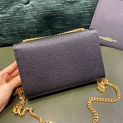 Ysl Small Kate Chain Bag In Grained Leather Gold-tone Metal Black 469390 20x12.5x5cm - 5