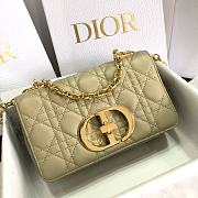 Dior Small Caro Bag Cannage Leather Beige M9241 20x12x7cm - 6