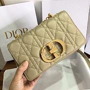 Dior Small Caro Bag Cannage Leather Beige M9241 20x12x7cm - 3