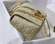 Dior Medium Caro Bag Cannage Leather Beige M9242 25.5x15.5x8cm - 5