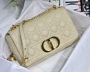 Dior Medium Caro Bag Cannage Leather Beige M9242 25.5x15.5x8cm - 3