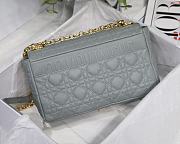 Dior Medium Caro Bag Cannage Leather Gray M9242 25.5x15.5x8cm - 6
