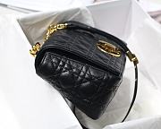 Dior Medium Caro Bag Cannage Leather Black M9242 25.5x15.5x8cm - 6