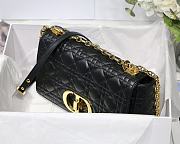 Dior Medium Caro Bag Cannage Leather Black M9242 25.5x15.5x8cm - 5