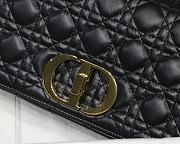 Dior Medium Caro Bag Cannage Leather Black M9242 25.5x15.5x8cm - 2