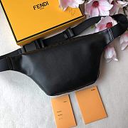 Fendi Belt Bag FF Logo Leather Black 30x17x8cm - 5