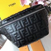 Fendi Belt Bag FF Logo Leather Black 30x17x8cm - 4