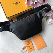 Fendi Belt Bag FF Logo Leather Brown 30x17x8cm - 6