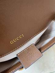 Gucci Mini Horsebit 1955 Bag GG Supreme Canvas Beige/Brown 658574 20.5x14x5cm - 3