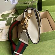 Gucci Small Horsebit 1955 Bag Leather White 677286 26x16x4cm - 2