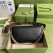 Gucci Small Horsebit 1955 Bag Leather Black 677286 26x16x4cm - 4