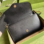 Gucci Small Horsebit 1955 Bag Leather Black 677286 26x16x4cm - 2