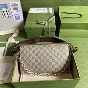 Gucci Small Horsebit 1955 Bag Leather GG Canvas 677286 26x16x4cm - 4