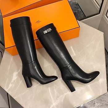 Hermes Boots with Silver Hardware