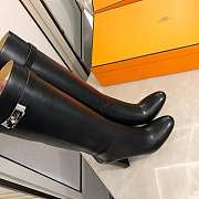 Hermes Boots with Silver Hardware - 3