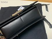 Chanel Boy Bag In Leather Black A67086 25cm - 2