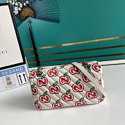 Gucci GG Marmont Small Shoulder Bag Cherry Canvas 443497 26x15x7cm - 3
