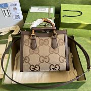 Gucci Small Diana Jumbo GG Tote Bag 660195 27x24x11cm - 2
