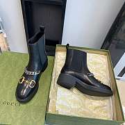 Gucci Women's Chelsea Boot With Chain 670393  - 3