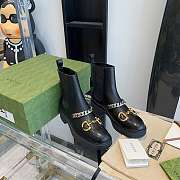 Gucci Women's Chelsea Boot With Chain 670393  - 5
