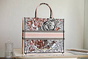 Dior Large Book Tote Multicolor La Force Embroidery M1286 41.5x35x18cm - 5