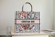 Dior Large Book Tote Multicolor La Force Embroidery M1286 41.5x35x18cm - 3