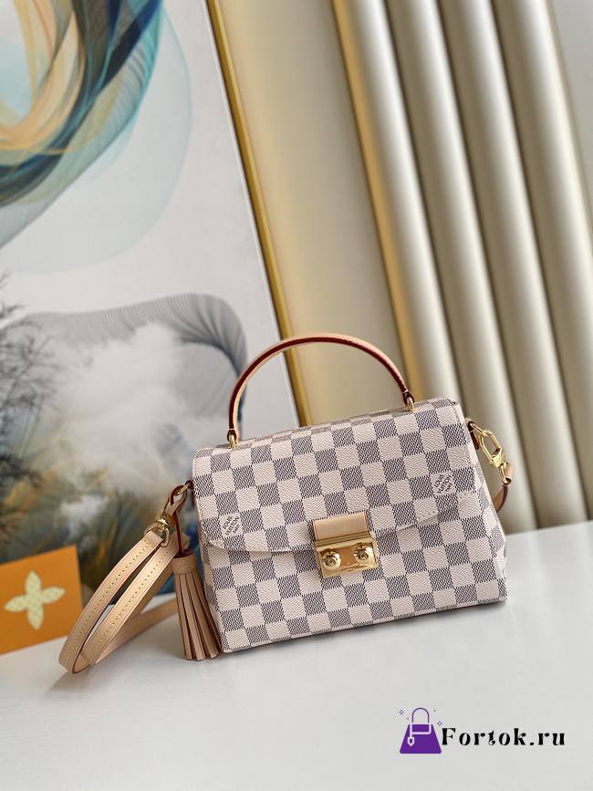 Louis Vuitton Croisette  Damier Canvas N41581 25×17×9cm - 1