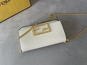 Fendi Wallet On Chain With Pouches Leather White 21.5x3x13cm - 5